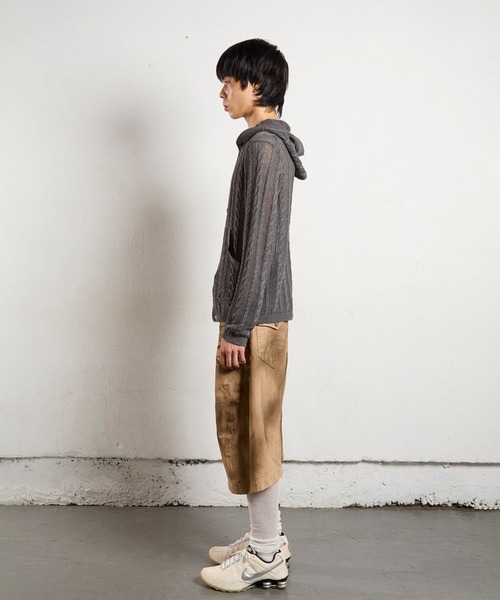 NVRFRGT（ネヴァーフォーゲット）の「3D TWISTED JORTS（デニムパンツ・メンズ・ベージュ・2/1）」の6枚目の写真