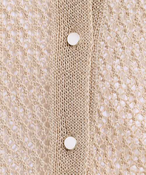 DRESKIP(ドレスキップ)の「【S-LL/2WAY】ラメが華やか 透かしニットカーディガン(カーディガン/ボレロ・レディース・ブラウン系/オフホワイト/パープル・01/02/03/04)」の17枚目の写真