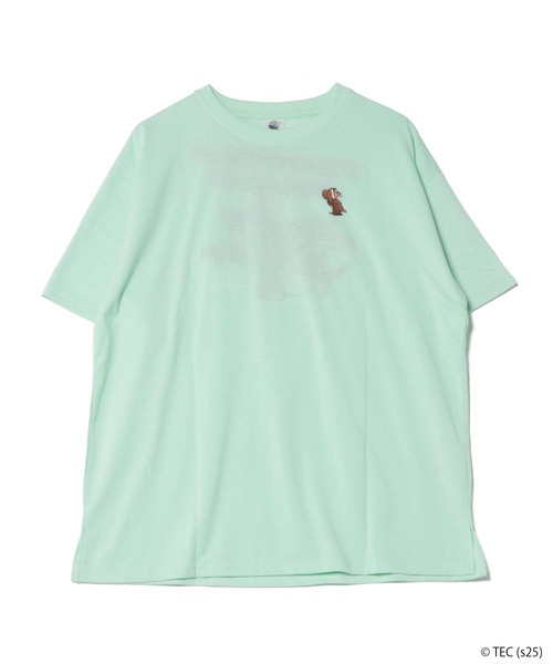 Tom＆Jerry（トムアンドジェリー）の「【公式】トムとジェリー　サガラ刺繍半袖Tシャツ（Tシャツ/カットソー・レディース・イエロー/ネイビー/オートミール/ミント・M/L）」の7枚目の写真