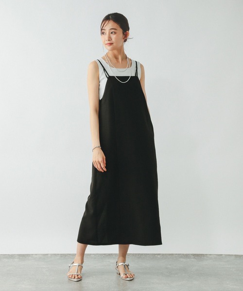 GLOBAL WORK ＊ジレ＊キャミワンピース GLOBAL WORK ワンピース ジレ＊キャミワンピースSET/452043