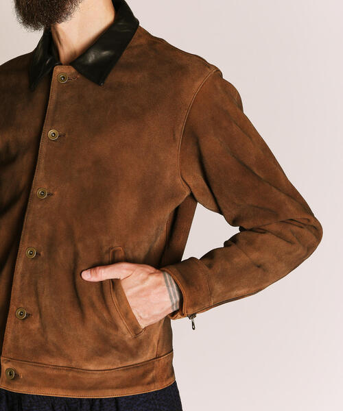 Schott ショット スウェードレザージャケット 襟レザージャケット Schott N.Y.C（ショット） コート ジャケット 「別注」「Schott