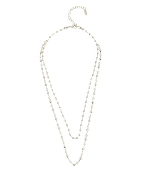 RESEXXY（リゼクシー）の「2連ボールチェーンネックレス（ネックレス・レディース・ゴールド/シルバー・FREE）」の2枚目の写真