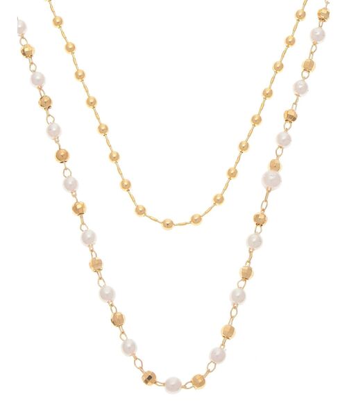 RESEXXY（リゼクシー）の「2連ボールチェーンネックレス（ネックレス・レディース・ゴールド/シルバー・FREE）」の5枚目の写真