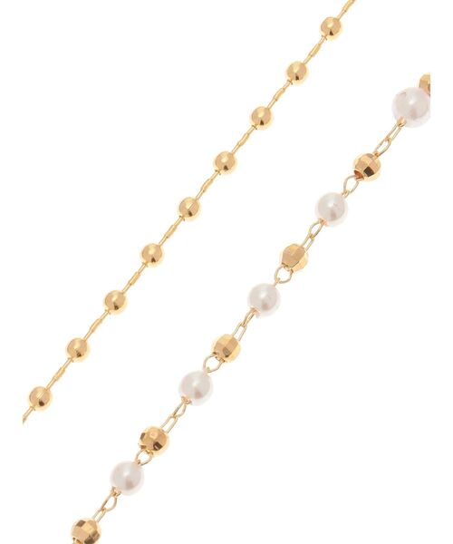 RESEXXY（リゼクシー）の「2連ボールチェーンネックレス（ネックレス・レディース・ゴールド/シルバー・FREE）」の6枚目の写真