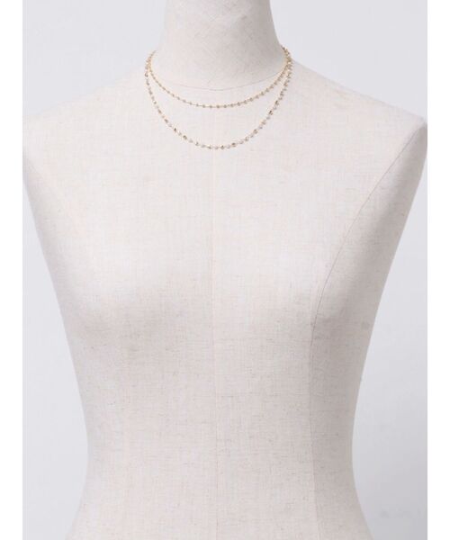 RESEXXY（リゼクシー）の「2連ボールチェーンネックレス（ネックレス・レディース・ゴールド/シルバー・FREE）」の8枚目の写真