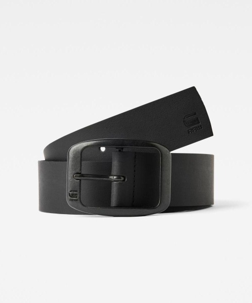 G-STAR（ジースター）の「Ladd Belt/メタルバックルレザーベルト（ベルト・メンズ・ダークブラウン/ブラック・85/90/95/80）」の2枚目の写真