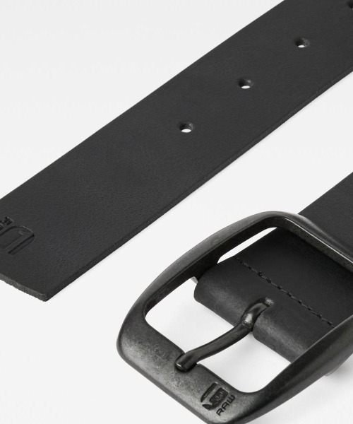 G-STAR（ジースター）の「Ladd Belt/メタルバックルレザーベルト（ベルト・メンズ・ダークブラウン/ブラック・85/90/95/80）」の3枚目の写真