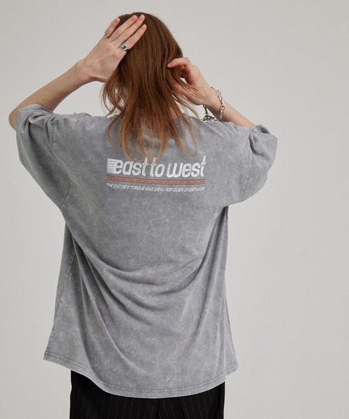EMMA CLOTHES（エマクローズ）の「ヴィンテージ加工 ゲームデザイン レーシングプリント半袖Tシャツ（Tシャツ/カットソー・メンズ・オフホワイト/グレー/ブラック・M/L）」の9枚目の写真