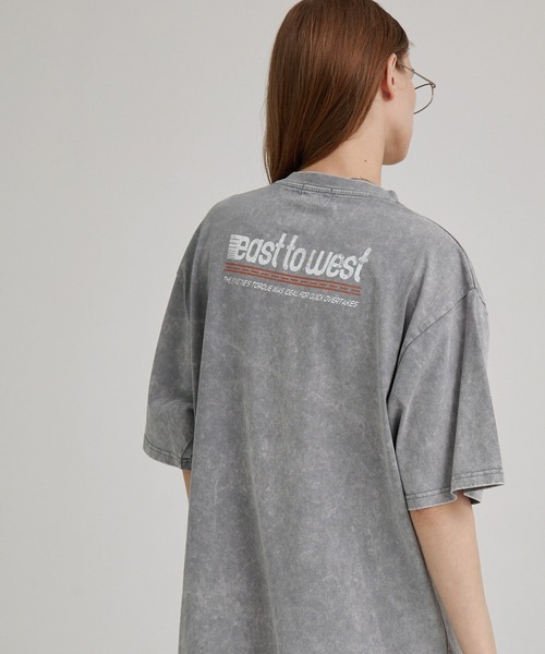 EMMA CLOTHES（エマクローズ）の「ヴィンテージ加工 ゲームデザイン レーシングプリント半袖Tシャツ（Tシャツ/カットソー・メンズ・オフホワイト/グレー/ブラック・M/L）」の16枚目の写真