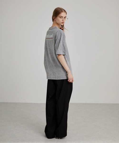 EMMA CLOTHES（エマクローズ）の「ヴィンテージ加工 ゲームデザイン レーシングプリント半袖Tシャツ（Tシャツ/カットソー・メンズ・オフホワイト/グレー/ブラック・M/L）」の18枚目の写真
