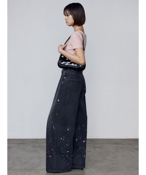 EMODA（エモダ）の「フロントボタンショートリブトップ（Tシャツ/カットソー・レディース・グレー/ホワイト/ピンク/ブラック/レッド・FREE）」の16枚目の写真