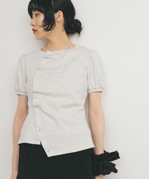 KBF（ケイビーエフ）の「レイヤードアシメカットソー（Tシャツ