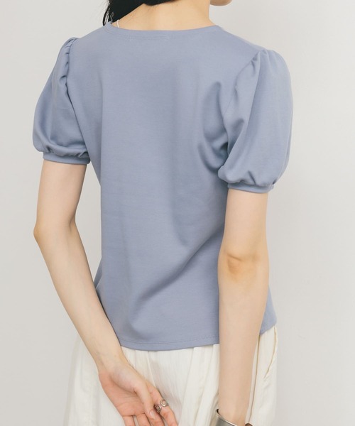 KBF（ケイビーエフ）の「アシメトリーデザインカットソー（Tシャツ/カットソー・レディース・オートミール/ネイビー/ブルー・ONE）」の10枚目の写真