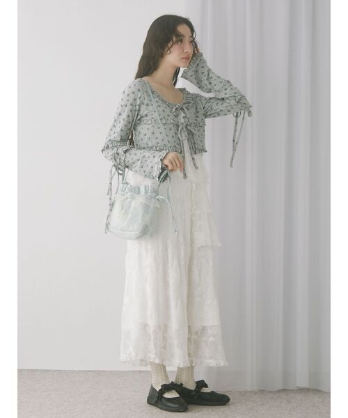 merry jenny（メリージェニー）の「レースティアードキャミワンピース（ワンピース・レディース・アイボリー/オフホワイト・FREE）」の19枚目の写真