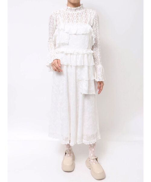 セール】レースティアードキャミワンピース（ワンピース