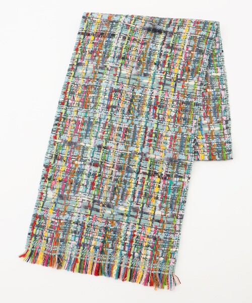 TOCCA（トッカ）の「TWEED STOLE ストール（マフラー・レディース・ピンク系/アイボリー系/レッド系/スカイブルー系・F）」の16枚目の写真