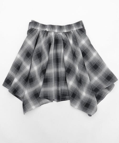 WEGO（ウィゴー）の「WEGO/【25年春夏新作】チェックシャツイレヘムミニスカート（スカート・レディース・ブラック/レッド・FREE）」の12枚目の写真