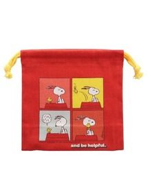 レトロ　スヌーピー☆ポーチ＆巾着　SNOOPYTOWN　未使用　レア！ スヌーピー 巾着 スヌーピー」に該当するファッション通販