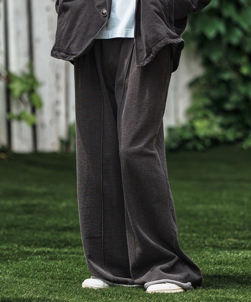 CAMBIO(カンビオ)の「mp13805- Heavy Weight Indigo Cut Off Wide Semi Flare Sweat Pants スウェットパンツ(スウェットパンツ・メンズ・ブルー/ブラック・S/M/L)」の5枚目の写真
