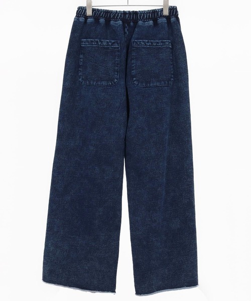 CAMBIO(カンビオ)の「mp13805- Heavy Weight Indigo Cut Off Wide Semi Flare Sweat Pants スウェットパンツ(スウェットパンツ・メンズ・ブルー/ブラック・S/M/L)」の19枚目の写真