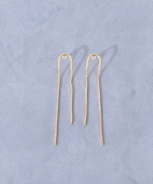 NOLLEY’S（ノーリーズ）の「【grace grace/グラスグラス】U字カイトピアス（ピアス（両耳用）・レディース・シルバー/ゴールド・FREE）」の9枚目の写真