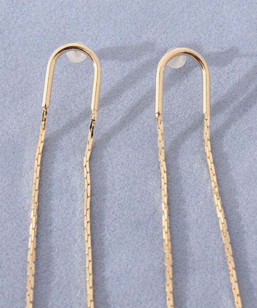 NOLLEY’S（ノーリーズ）の「【grace grace/グラスグラス】U字カイトピアス（ピアス（両耳用）・レディース・シルバー/ゴールド・FREE）」の8枚目の写真