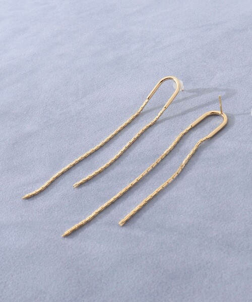 NOLLEY’S（ノーリーズ）の「【grace grace/グラスグラス】U字カイトピアス（ピアス（両耳用）・レディース・シルバー/ゴールド・FREE）」の7枚目の写真