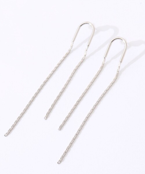 NOLLEY’S（ノーリーズ）の「【grace grace/グラスグラス】U字カイトピアス（ピアス（両耳用）・レディース・シルバー/ゴールド・FREE）」の4枚目の写真