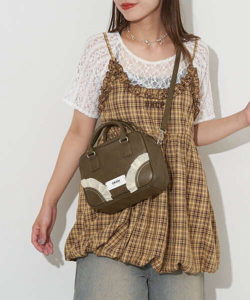 限定値下げ♡【GRAIN/グレイン】2WAYヴィンテージチュールminiボストン GRAIN/グレイン】2WAYヴィンテージチュールminiボストンバッグ