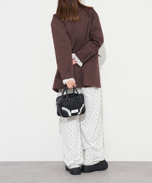 GRAIN(グレイン)の「【GRAIN/グレイン】2WAYヴィンテージチュールminiボストンバッグ(ショルダーバッグ・レディース・アイボリー/ブラウン/パープル/ブラック・FREE)」の22枚目の写真