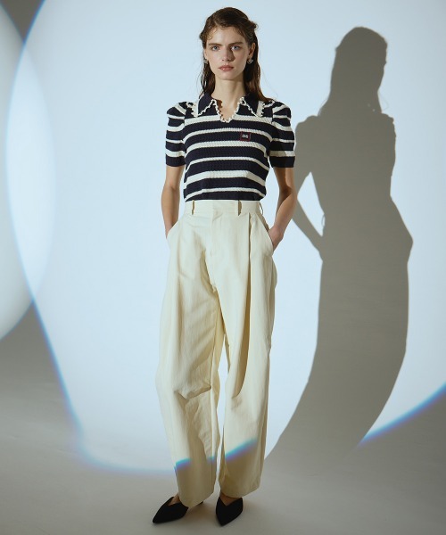 リコティーナダブルクロスバレルパンツ