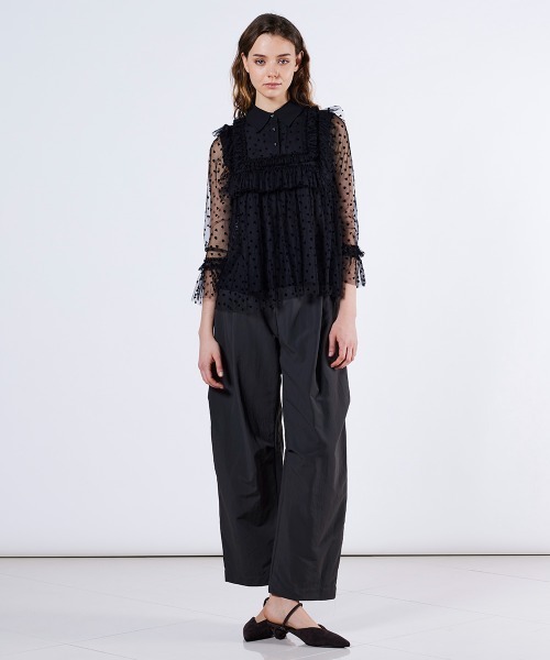 リコティーナダブルクロスバレルパンツ