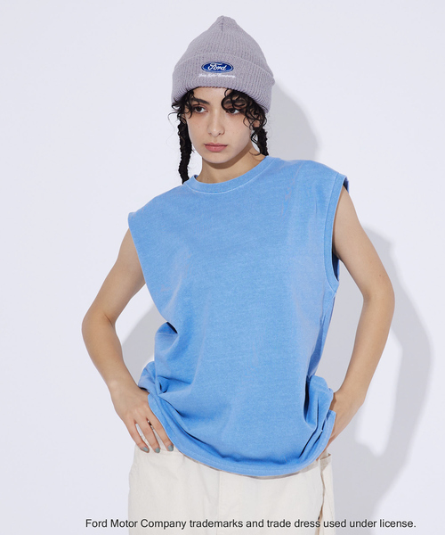 GOOD ROCK SPEED（グッドロックスピード）の「【GOOD ROCK SPEED/グッドロックスピード】FORD /フォード/ロゴ刺繍ニットキャップ/ユニセックス（キャップ・メンズ・グレー/ダークネイビー・フリー）」の8枚目の写真