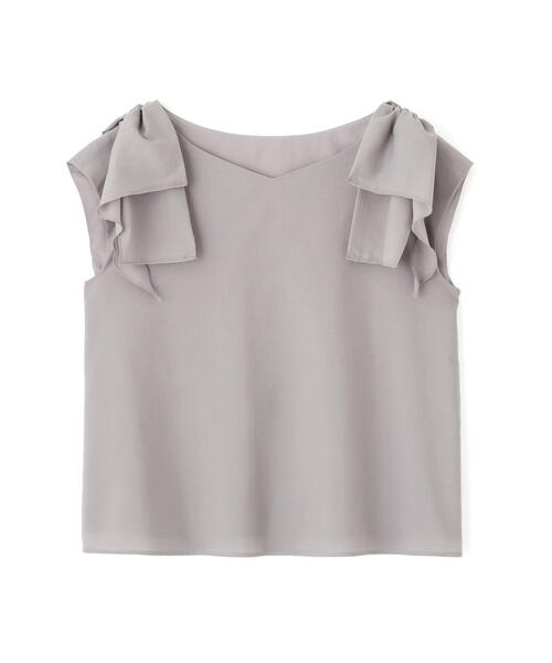 PROPORTION BODY DRESSING(プロポーションボディドレッシング)の「ショルダーリボンブラウス / 1215210704(シャツ/ブラウス・レディース・グレー/ブルー/ホワイト・SMALL/MEDIUM)」の4枚目の写真