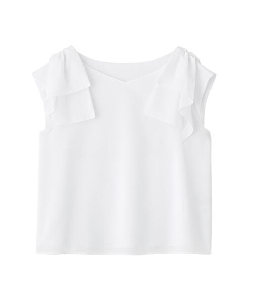 PROPORTION BODY DRESSING(プロポーションボディドレッシング)の「ショルダーリボンブラウス / 1215210704(シャツ/ブラウス・レディース・グレー/ブルー/ホワイト・SMALL/MEDIUM)」の10枚目の写真