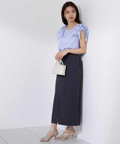 PROPORTION BODY DRESSING(プロポーションボディドレッシング)の「ショルダーリボンブラウス / 1215210704(シャツ/ブラウス・レディース・グレー/ブルー/ホワイト・SMALL/MEDIUM)」の20枚目の写真