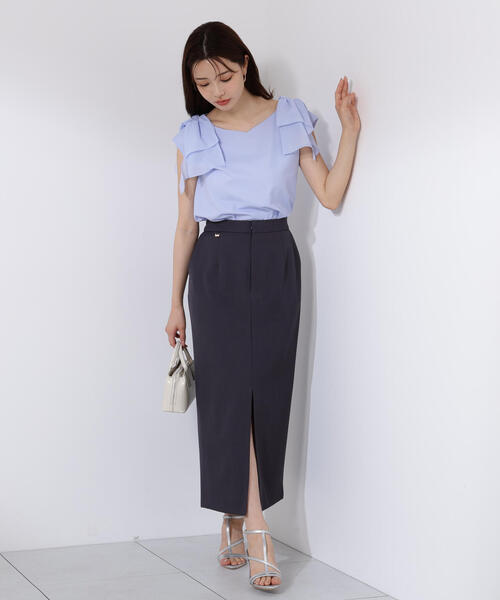 PROPORTION BODY DRESSING(プロポーションボディドレッシング)の「ショルダーリボンブラウス / 1215210704(シャツ/ブラウス・レディース・グレー/ブルー/ホワイト・SMALL/MEDIUM)」の22枚目の写真