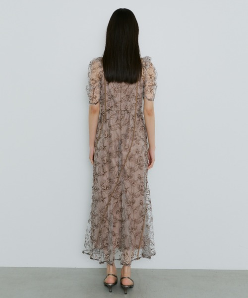 ウェーブパイピングフレアドレス / wave piping flare dress（ドレス