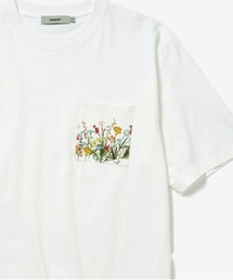 rehacer : Garden Flower Relax Fit Pocket T-shirt  / ガーデンフラワー リラックスフィット ポケットTシャツ