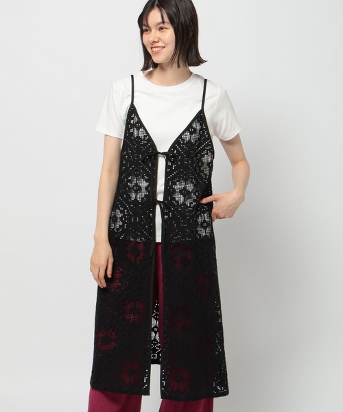 niko and...（ニコアンド）の「3WAYクラフト風キャミワンピース（ワンピース・レディース・ブラック/オレンジ/アイボリー・FREE）」の7枚目の写真