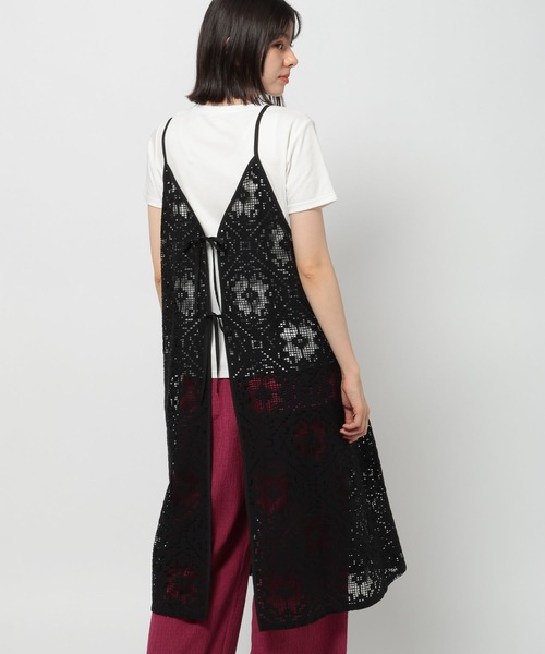 新作キャミワンピース♡ブラック♡完売品♡新品未使用タグ付き♡MISTREASS 3WAYクラフト風キャミワンピース（ワンピース）｜niko and
