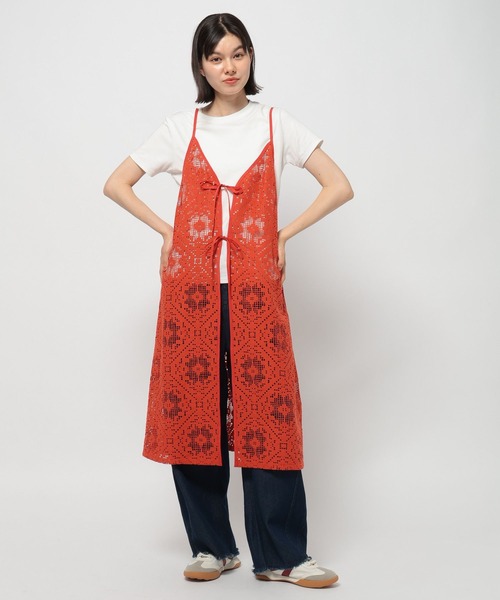 niko and...（ニコアンド）の「3WAYクラフト風キャミワンピース（ワンピース・レディース・ブラック/オレンジ/アイボリー・FREE）」の9枚目の写真