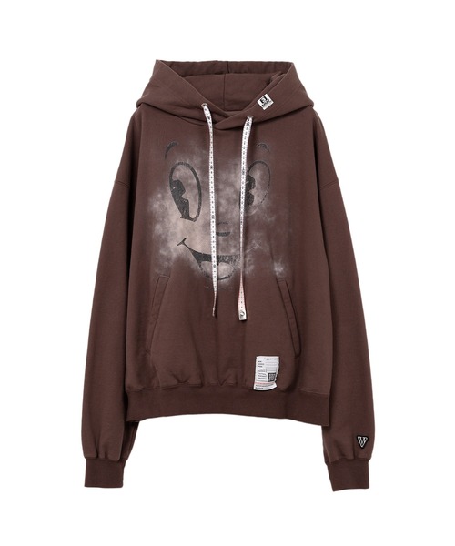 Maison MIHARA YASUHIRO（メゾンミハラヤスヒロ）の「Happy Face Printed Hoodie（スウェット・レディース・ブラック/ホワイト/ブラウン・36/38/40）」の3枚目の写真