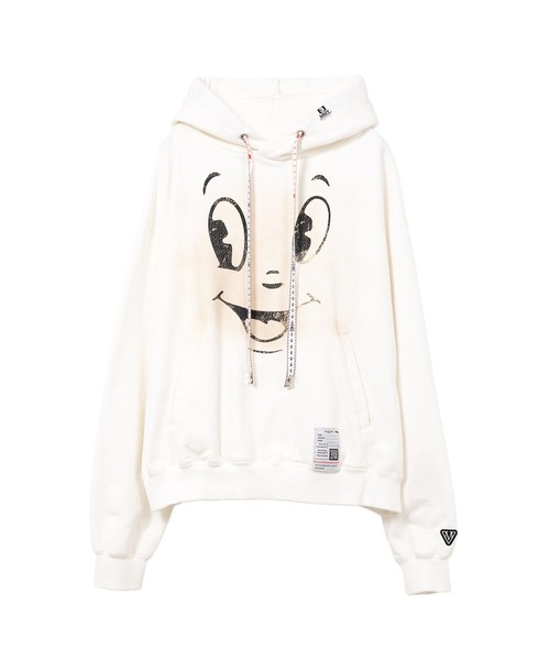 Maison MIHARA YASUHIRO（メゾンミハラヤスヒロ）の「Happy Face Printed Hoodie（スウェット・レディース・ブラック/ホワイト/ブラウン・36/38/40）」の2枚目の写真