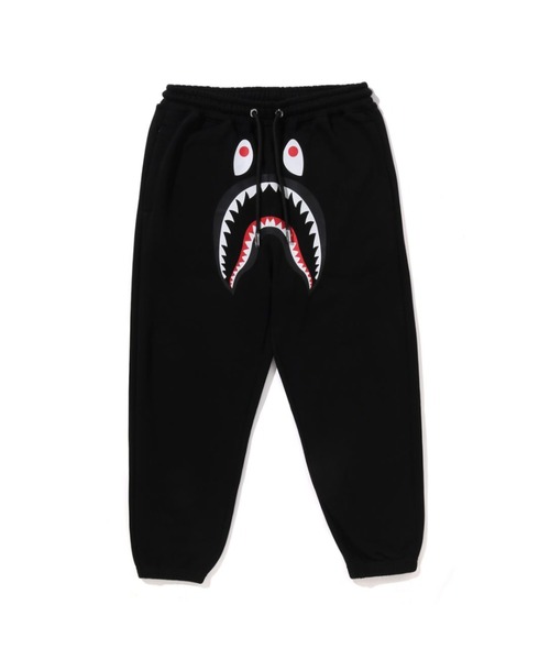 （値下げ交渉可能）A bathing ape シャークパンツ　グレー M SHARK REGULAR FIT SWEAT PANTS（スウェットパンツ）｜A BATHING