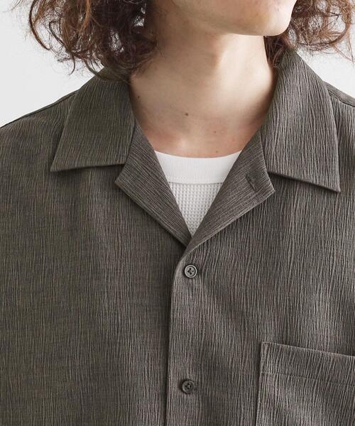 tk.TAKEO KIKUCHI（ティーケータケオキクチ）の「【セットアップ対応】テッククレープシャツ（シャツ/ブラウス・メンズ・チャコールグレー/ライトベージュ/ブラック・01/03/02）」の20枚目の写真