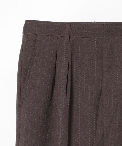 【美品】BEAMS PLUS 2タック ワイド テーパード トラウザーパンツ L Yahoo!オークション -「2タックパンツ」(ビームス) (ひ)の落札
