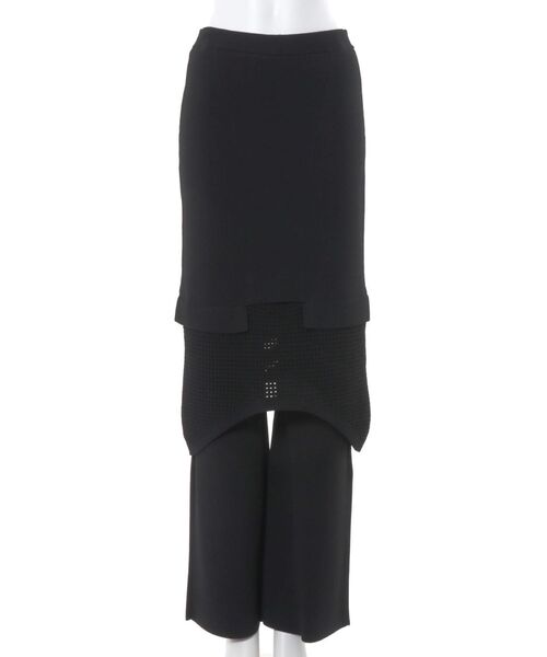 UN3D.（アンスリード）の「MESH SKIRT LAYER PT / メッシュスカートレイヤーパンツ（その他パンツ・レディース・グレー/ブラック・38/36）」の12枚目の写真