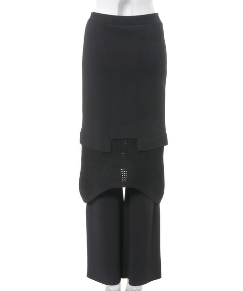 UN3D.（アンスリード）の「MESH SKIRT LAYER PT / メッシュスカートレイヤーパンツ（その他パンツ・レディース・グレー/ブラック・38/36）」の14枚目の写真