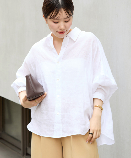 plage Linenシャツ plage ブラウス シャツ Linen Short レディース : ZOZOTOWN
